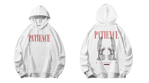 Image of SXV 'Patience' Printed Cool Aesthetic Sweatshirt Hoodie