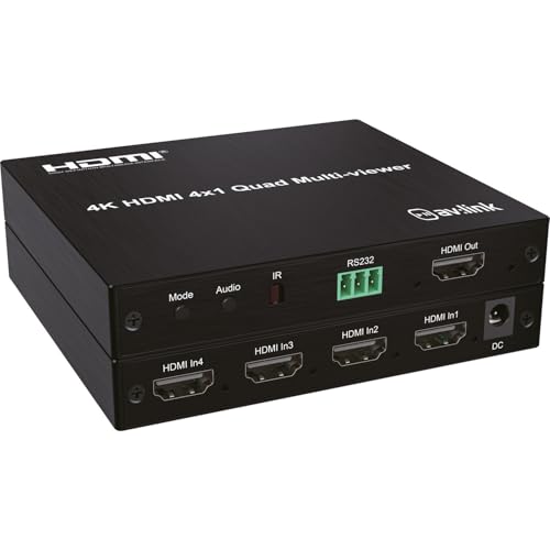 Selector Multiviewer HDMI 4x1 4K pantalla divididaquad split switch 2