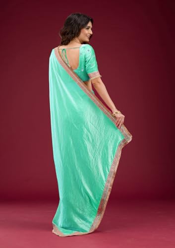 Image of Women's Designer Bollywood Soft Georgette Heavy Embroidery Sequins Work Sarees For Wedding With Blouse Piece