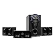 auna Areal 525 5.1 Soundsystem, Heimkinosystem, 5.1 Heimkinosystem, RMS, Subwoofer, 4 oder 5 Satellit, AUX-Eingang, Heimkino mit 125 Watt, schwarz