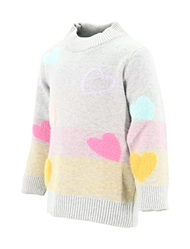 Unique Baby Girls Knit Crewneck Valentines Day Hearts Sweater2