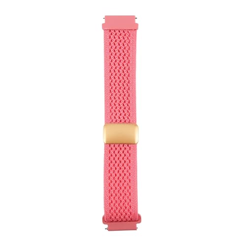 Image of ACM Watch Strap 20mm compatible with Compaq Q Watch Smartwatch | Woven Braided Magnetic Adjustable Luxury Belt Band