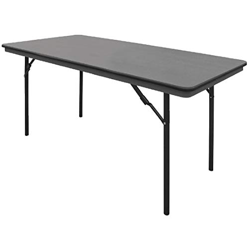 Table de banquet pliante rectangulaire Bolero en ABS gris pour intérieur et extérieur