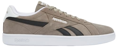 Reebok Unisex's Court Retro Sneaker, Grittygrey Black Ftwrwhite, womens 10