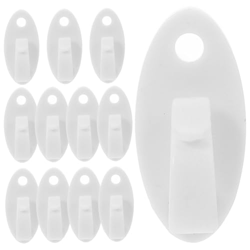 FUNOMOCYA 12pcs Plastic Hanging Hooks for Outdoor String Lights Secure and Stable Clips for Easy Installation Multiuse Hook for Lighting Fixtures and Plant Baskets Aesthetic Design