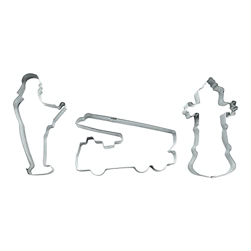 BekkiB 8807043-3er Set 'Feuerwehr' - Ausstechformen Feuerwehrauto,...