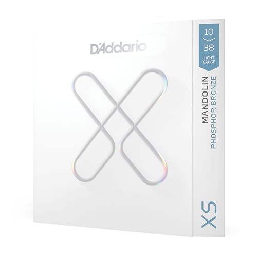 D'Addario Mandolin Strings - Coated Mandolin Strings - XS Phosphor Bronze - For 8 String Mandolin...