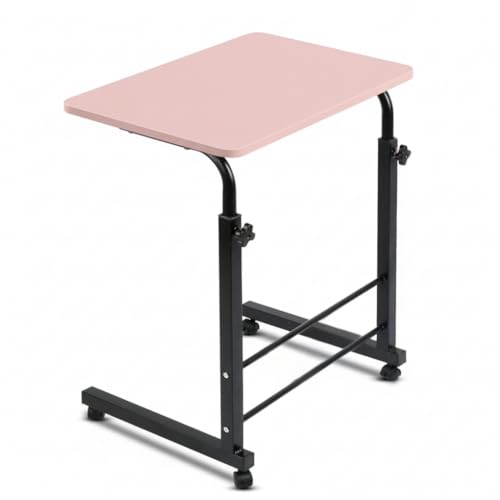 Image of TECHNOVIBES Foldable Study Table /Bed Table /Foldable and Portable Wooden /Writing Desk for Office /Home /School (Pink with Black Legs)