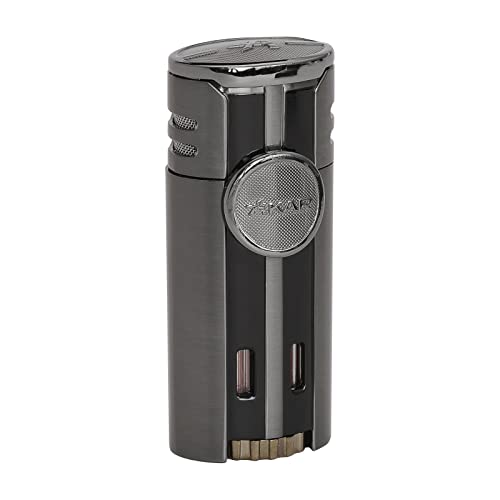 Encendedor Xikar HP4 Quad Flame para cigarros gris oscuro miniatura 4