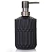 YunNasi Distributeurs de Savon Liquide Rechargeable en Verre pour Détergent à Vaisselle, Lotion de Shampoing, Comptoir de Salle de Bain, Cuisine, Buanderie (Noir)