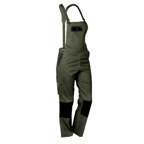 Fashion Sécurité Moda seguridad mono de trabajo para mujer caqui resistente, cómodo y de moda, bricolaje y jardinería, caqui, 36