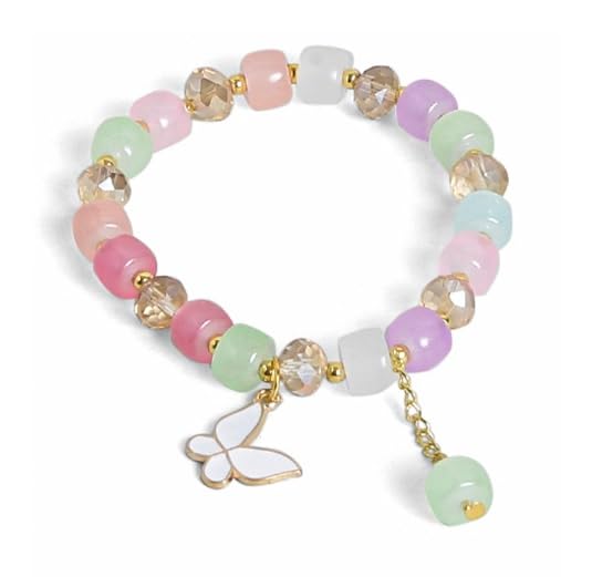 El Regalo 1 PC Butterfly Crystal Beads Tassel Bracelet With Cute Enamel Butterfly Charms for Girls/Teens/Women (Multi Colored Butterfly) (B0CBB7SNNX) Amazon Price History, Amazon Price Tracker