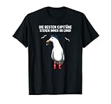 Kapitän Möwe Maritim Anker Bootsfahrer Geschenk