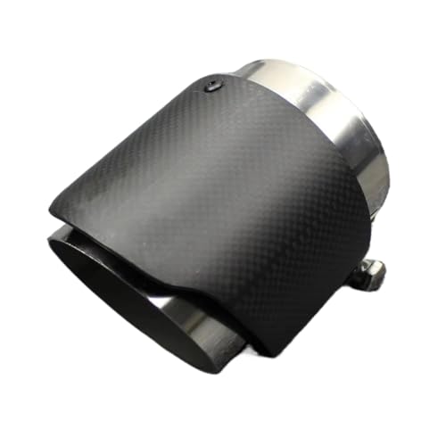 Tuyau échappement voiture en inox et carbone mat dimensions 67mm-89mm