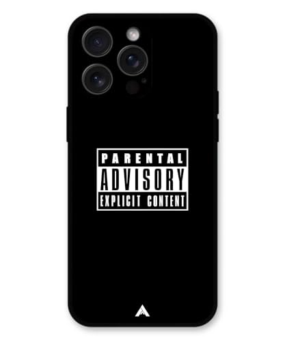 Image of Premium Explicit Case for iPhone 15 Pro Max Soft-Touch Metal TPU Back Cover, Shockproof, Designer, Aesthetic Mobile Phone Case (Glossy Finish)