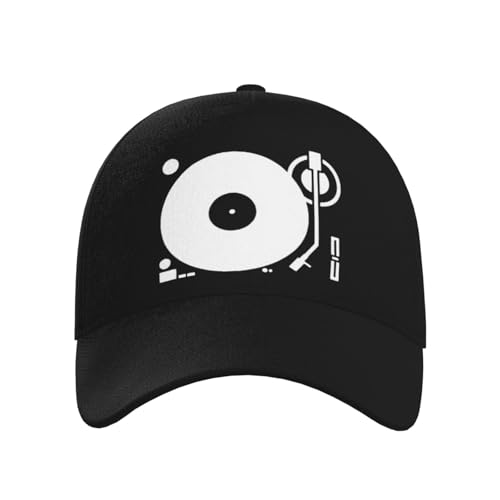 Headphones Record Disc Platter Disk Dj Play Vinyl Baseball Hats for Men and Women - Classic Adjustable Hats2