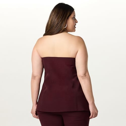 Image of The Drop womens Stowe Woven Strapless Tunic