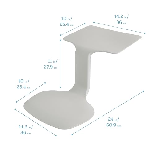 Image of ECR4Kids The Surf Portable Activity Lap Desk, 10-Pack, Light Grey