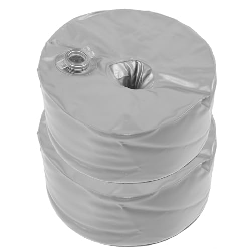 IWOWHERO Base para Sombrilla Pequeña 2 Unidades Bolsa de Inyección de Agua Pvc Resistente y Portátil, Base Peso para Fijar Sombrilla en Terraza y Jardín, 2,5 Kg Capacidad Cada