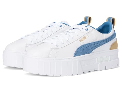 Image of PUMA Womens Mayze Flawless Lace Up Platform Sneakers Shoes Casual