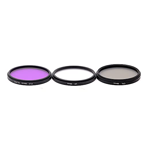 Filtros de lente UV CPL FLD 58mm para fotografía de viajes y paisajes limpios 4