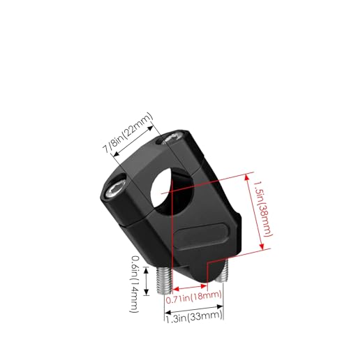 Rehausseur de guidon moto 22mm universel reculateur de pince pour corriger la posture - 3