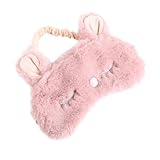 IWOWHERO Masque Pour Yeux Peluche Cache-œil Pour Dormir Et Voyage Bandeau Avec Style Lapi...