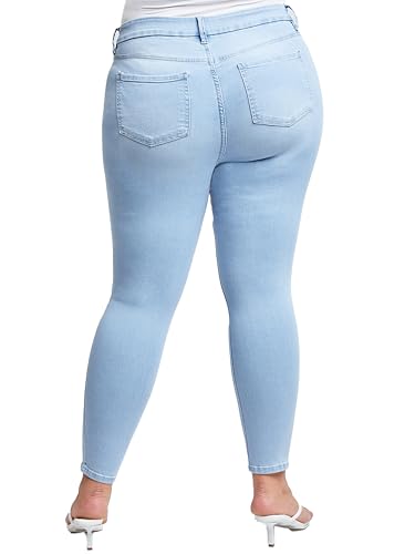 YMI Women's Plus Size Sustainable Curvy Fit Skinny Jeans4