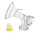 21 mm One-Piece Breastshield w/Valve and Membrane for Medela Breast Pumps; Replace Medela 21 mm Personal Fit Breast Shield and Connector; Made by Maymom