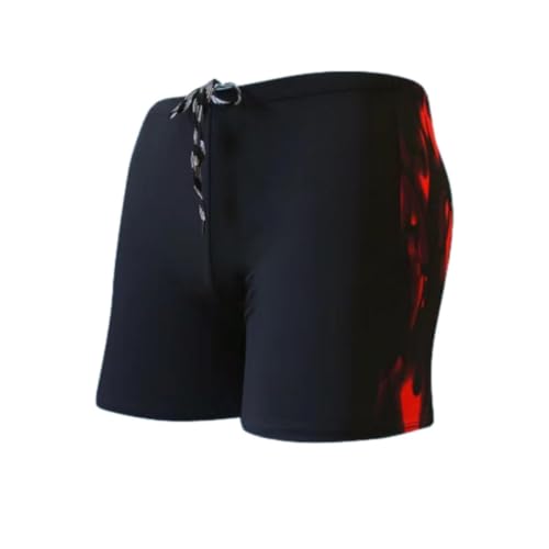 ZERAOKE 2 Pcs Men’S Square Leg Swim Briefs,Men Athletic Boxer Swimsuit,Quick Dry Swim Trunks for Pool Spa Training Beach-Color 14-2Xl (75-90 Kg)