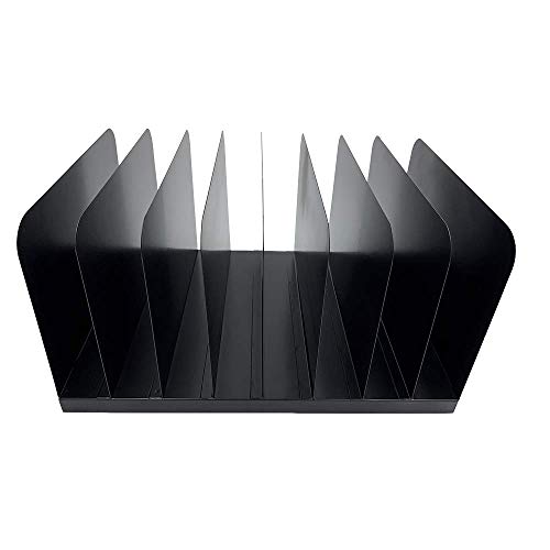 Huron Desktop File Binder Organizer Storage Vertical 8 Slot, Black Commercial Grade Steel by Huron - Image 4