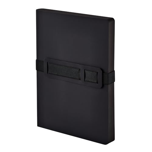 Nuuna Voyager Notebook L Noir avec reliure à plat et papier premium