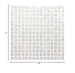 URBN Contemporary Pearl White Iridescent Glass Mosaic Tile for Indoor and Outdoor - Single Sheet (13 inches x 13 inches, 1.15 SQ FT)