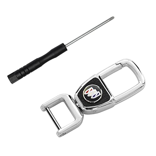 HengYue Porte clef voiture-Porte-clés en métal compatible avec les marques de voiture(E) Cover