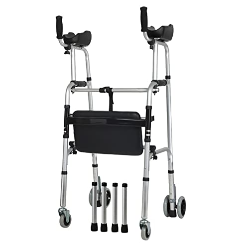 Andador vertical de repuesto de altura ajustable, compacto y portátil, ayuda de movilidad para adultos mayores, asiento hemipléjico de entrenamiento de extremidades inferiores