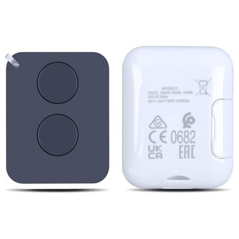 RETROSUN Garage Gate Opener Remote Control, 2 Button Transmitter Garage Door Opener Remote Compatible with Nice ERA ONE ERA inti Flor-S, Inti, One, Era Flor Cover