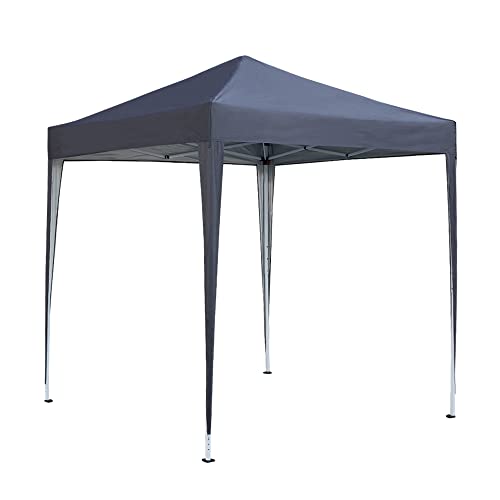 Pop Up Canopy 2x2m Gazebo Marquee Garden Awning Party Tent Canopy 4 polyester sidewalls (Grey) 3 Pop Up Canopy 2x2m Gazebo Marquee Garden Awning Party Tent Canopy 4 polyester sidewalls (Grey) - Image 3