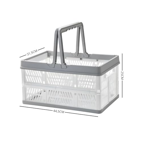 Caixa Organizadora Cesta Multiuso Dobrável Com Tampa