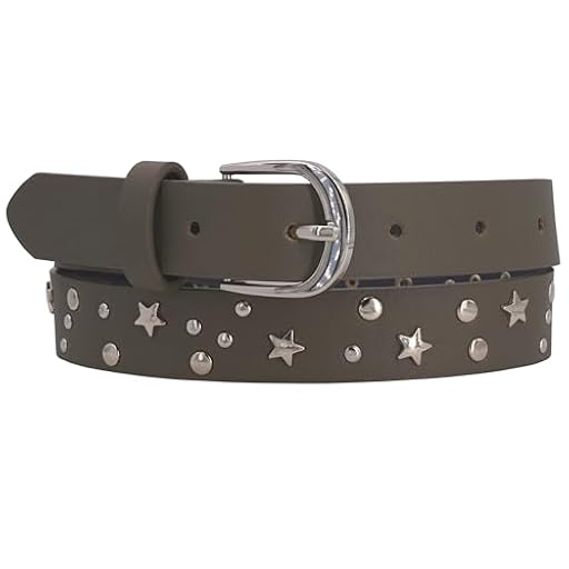 EANAGO Cinturón vegano >ROCKSTAR< para niños - cinturón infantil con remaches chulos para niñas de 3 a 12 años | Ya disponible en tu tienda friki favorita! En mundofriki.es!