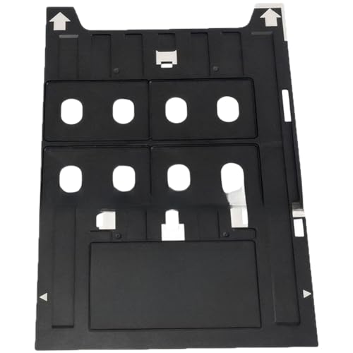 NiuLumea Bandeja de impresión de CD y DVD R1900 R2400 R2000 R2880 R3000 G800 1400 1410, compatible con impresoras P400 P600 P607 P608, alimentador multimedia de PVC negro