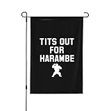 Tits Out For Harambe Outdoor Double-Sided Garden Flag 28x40in 12x18in. Courtyard Flag Car Flag, Parade Flag Banner