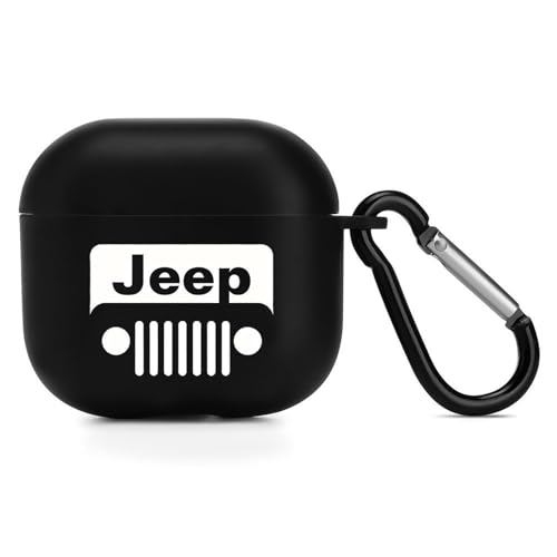 AirPods4pP[X Jeep Logo AirPods4pP[X TPU Sʕی h~ LYh~ ϏՌ Jrit GA[|bY4یJo[ ubN CX[dΉ