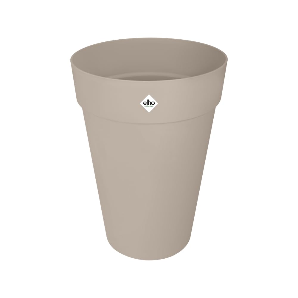 elho loft urban round high 35cm flower pot - Mushroom Beige