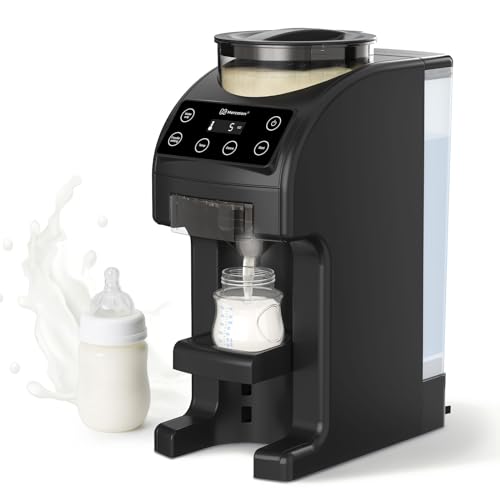 Image of Mercalon Instant Formula Maker, Fast and Customizable Formula Dispenser Machine with Accurate Temperature Control for Baby, Automatic Powder Blending for All Brands of Bottles and Formula, Black