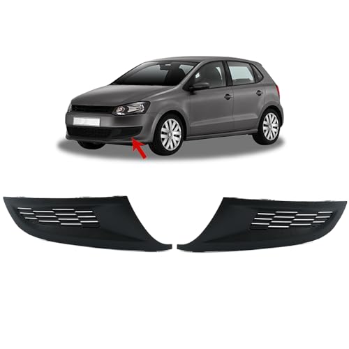 ROBUST Front Bumper Lower Side Grill Panel Trim Left + Right Side for VW Polo 6R0853666C 6R0853666 60853665C 6R0853665 2009-2014