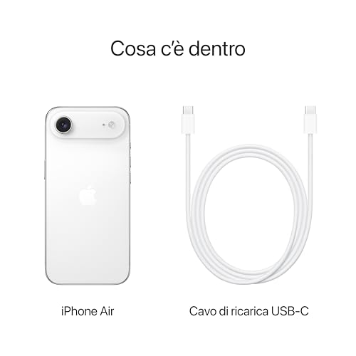 iPhone Air 256 GB: l’iPhone più sottile di sempre, display 6,5" con ProMotion fino a 120Hz, potente chip A19 Pro, fotocamera frontale Center Stage, eSim; Bianco nuvola - Cuffia gaming - Immagine 5