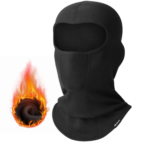 Gxcror Ski Mask Breathable Balaclava Winter Thermal Face Hood Balaclava Motorcycle Bike For Men And Women Black cover