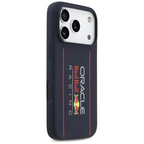 Coque MagSafe iPhone 17 Pro silicone bleu marine Red Bull CG Mobile bleu - 4