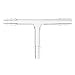 Chemglass CG-4022-01 Series CG-4022 Connecting T Shaped Tube, CG-300-01, 9 mm Small Serration, 10 mm Large Serration, Hose Connection
