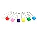Anneome 24Pcs Baby Diaper Pins Stainless Steel 2.0inch Plastic Head Baby Safety Pins for Nappy with Locking Closures